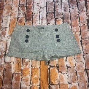 Express Sailor Button Shorts Size 2 NWOT